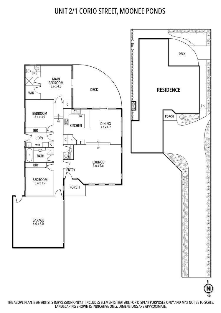 Floorplan of Homely unit listing, 2/1 Corio Street, Moonee Ponds VIC 3039