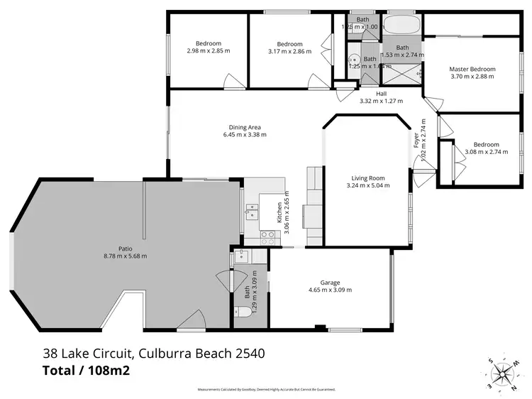 Floorplan of Homely house listing, 38 The Lake Circuit, Culburra Beach NSW 2540