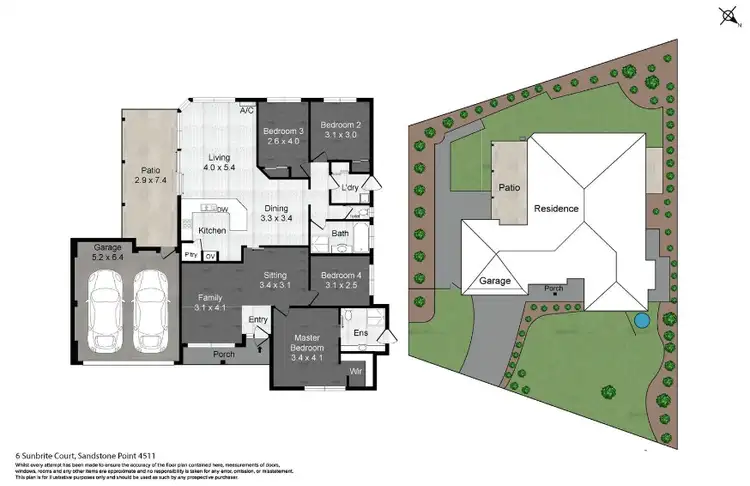 Floorplan of Homely house listing, 6 Sunbrite Court, Sandstone Point QLD 4511