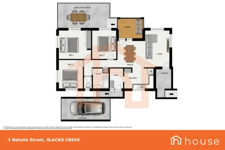 Floorplan of Homely house listing, 3 Natalie Street, Slacks Creek QLD 4127