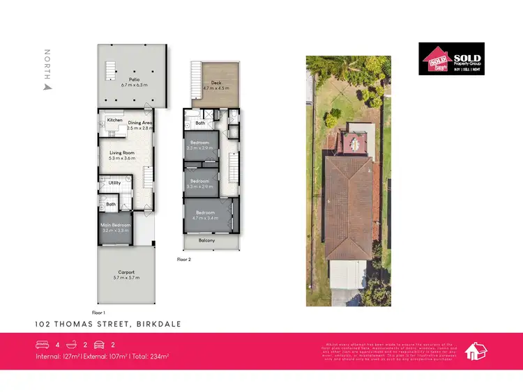Floorplan of Homely house listing, 102 Thomas Street, Birkdale QLD 4159