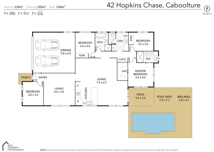 Floorplan of Homely house listing, 42 Hopkins Chase, Caboolture QLD 4510