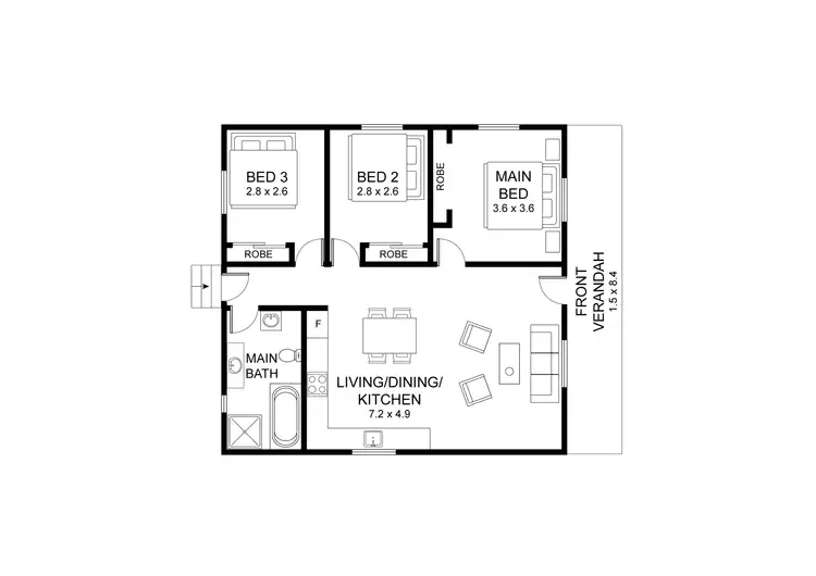 Floorplan of Homely house listing, 83 Alexandra Street, Kurri Kurri NSW 2327