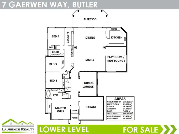 Floorplan of Homely house listing, 7 Gaerwen Way, Butler WA 6036