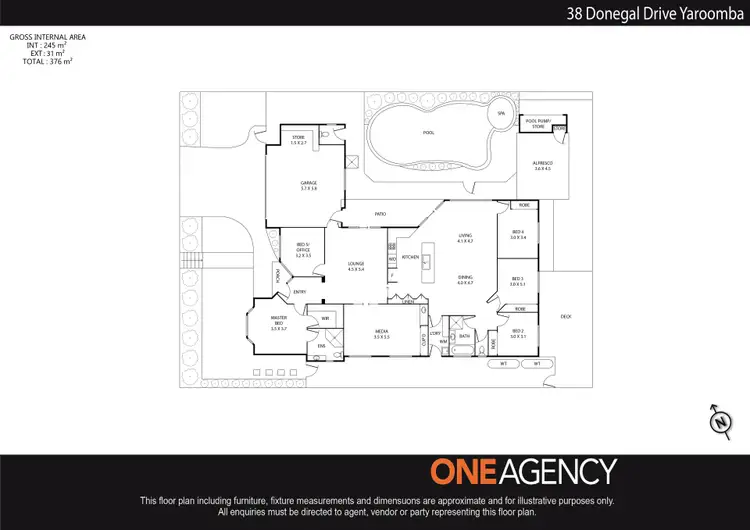 Floorplan of Homely house listing, 38 Donegal Drive, Yaroomba QLD 4573