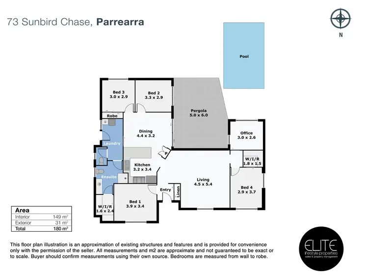 Floorplan of Homely house listing, 73 Sunbird Chase, Parrearra QLD 4575