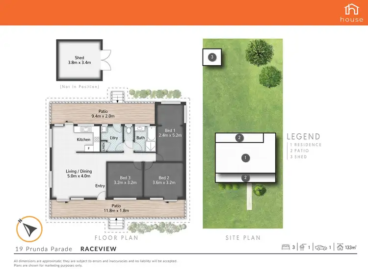 Floorplan of Homely house listing, 19 Prunda Parade, Raceview QLD 4305