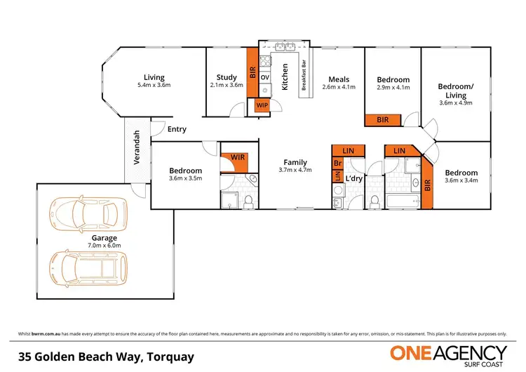 Floorplan of Homely house listing, 35 Golden Beach Way, Torquay VIC 3228