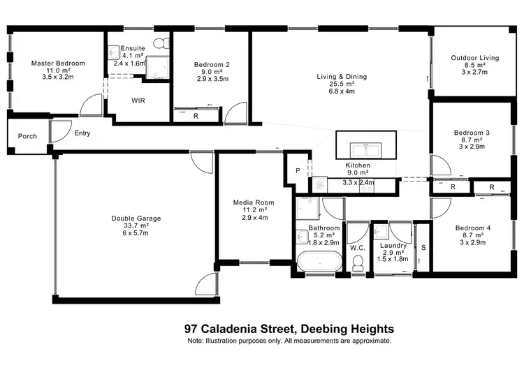 Floorplan of Homely house listing, 97 Caladenia Street, Deebing Heights QLD 4306