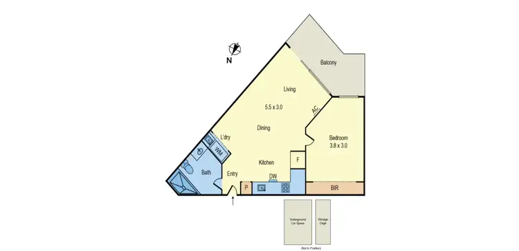 Floorplan of Homely apartment listing, 203/146 Collins Street, Mentone VIC 3194