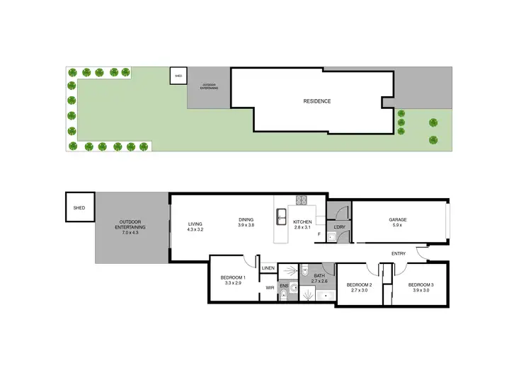 Floorplan of Homely semi-detached listing, 17A Bexhill Avenue, Sussex Inlet NSW 2540