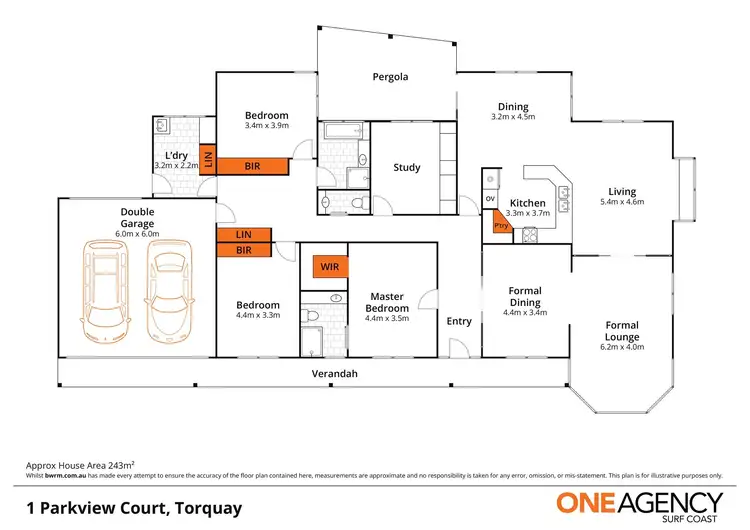 Floorplan of Homely house listing, 1 Parkview Court, Torquay VIC 3228