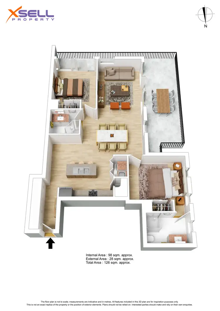 Floorplan of Homely apartment listing, 103/53 Gibson Street, Bowden SA 5007
