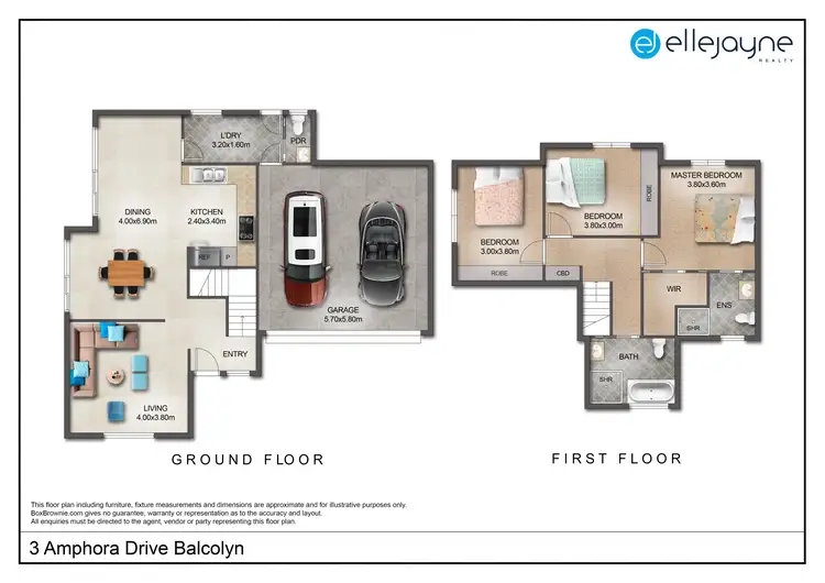 Floorplan of Homely house listing, 3 Amphora Drive, Balcolyn NSW 2264
