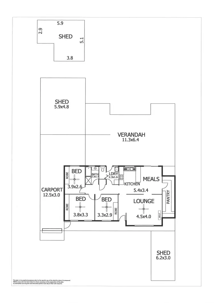 Floorplan of Homely house listing, 15 Knight Street, Murray Bridge SA 5253