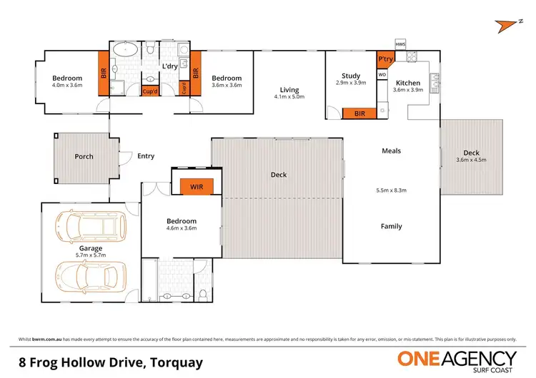 Floorplan of Homely house listing, 8 Frog Hollow Drive, Torquay VIC 3228