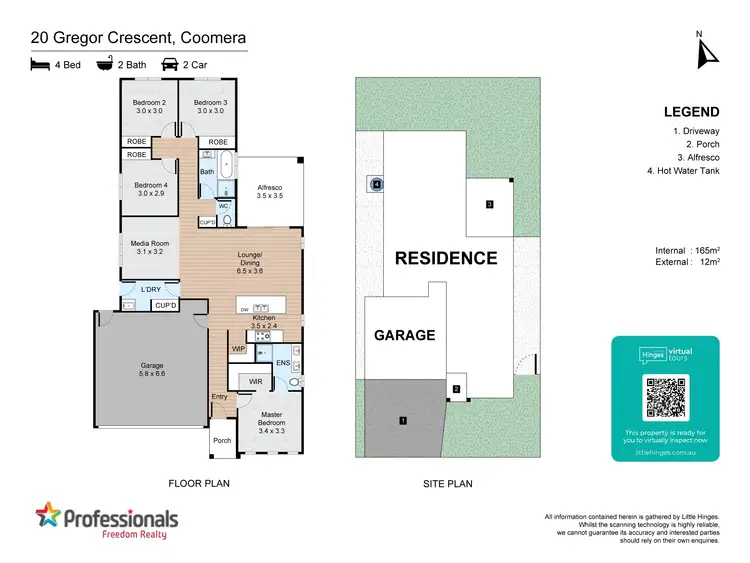Floorplan of Homely house listing, 20 Gregor Crescent, Coomera QLD 4209