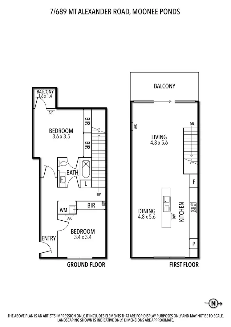 Floorplan of Homely apartment listing, 7/689 Mt Alexander Road, Moonee Ponds VIC 3039