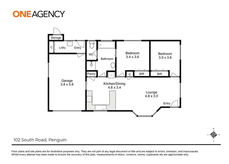 Floorplan of Homely house listing, 102 South Road, Penguin TAS 7316