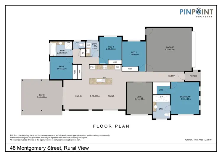Floorplan of Homely house listing, 48 Montgomery Street, Rural View QLD 4740