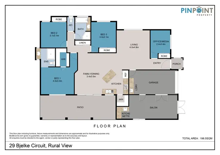 Floorplan of Homely house listing, 29 Bjelke Circuit, Rural View QLD 4740