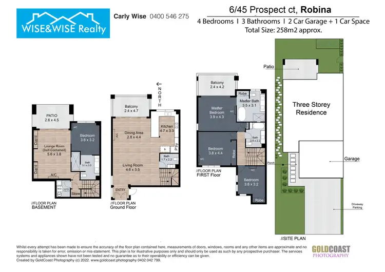 Floorplan of Homely house listing, 6/45 Prospect Court, Robina QLD 4226