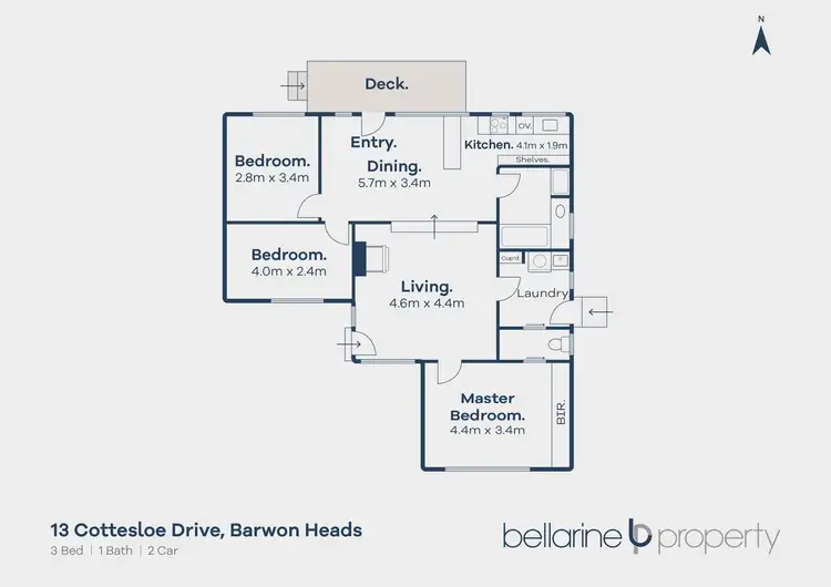 Floorplan of Homely house listing, 13 Cottesloe Drive, Barwon Heads VIC 3227