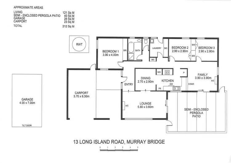 Floorplan of Homely house listing, 13 Long Island Road, Murray Bridge SA 5253