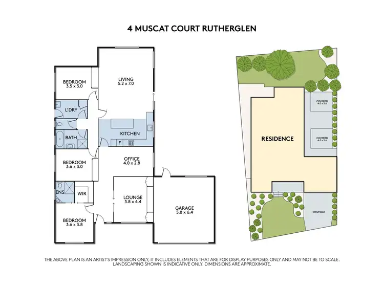 Floorplan of Homely house listing, 4 Muscat Court, Rutherglen VIC 3685