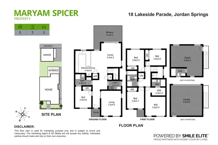 Floorplan of Homely house listing, 18 Lakeside Parade, Jordan Springs NSW 2747