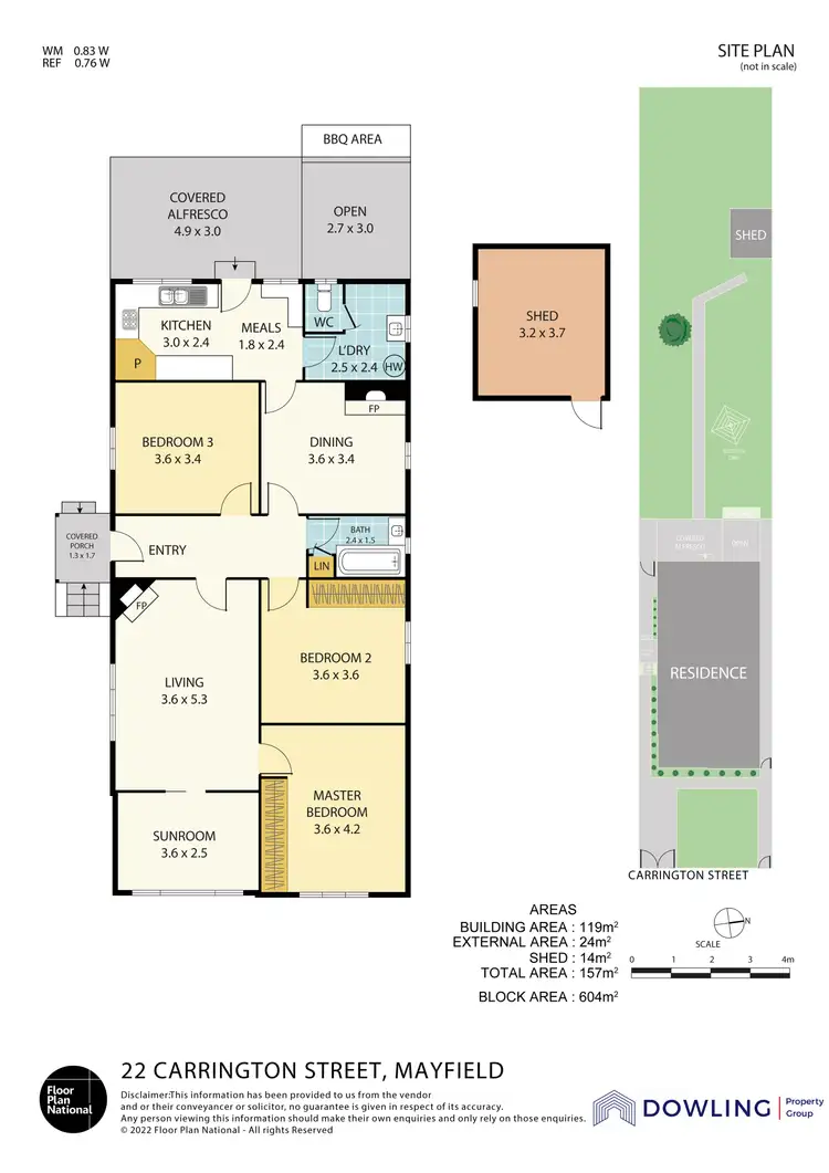 Floorplan of Homely house listing, 22 Carrington Street, Mayfield NSW 2304