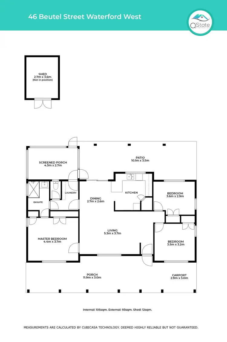 Floorplan of Homely house listing, 46 Beutel Street, Waterford West QLD 4133
