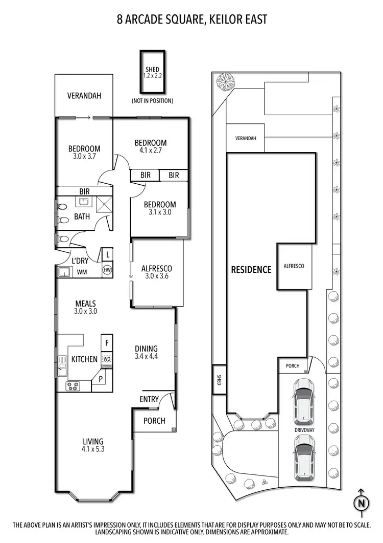 Floorplan of Homely house listing, 8 Arcade Square, Keilor East VIC 3033