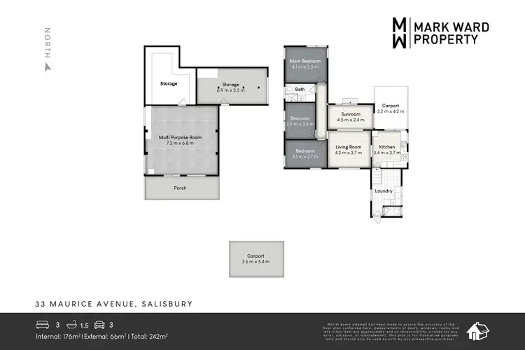 Floorplan of Homely house listing, 33 Maurice Avenue, Salisbury QLD 4107