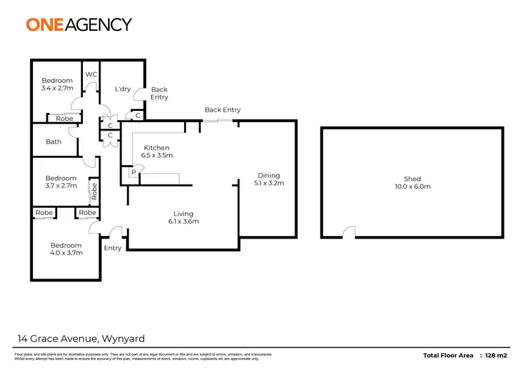 Floorplan of Homely house listing, 14 Grace Avenue, Wynyard TAS 7325