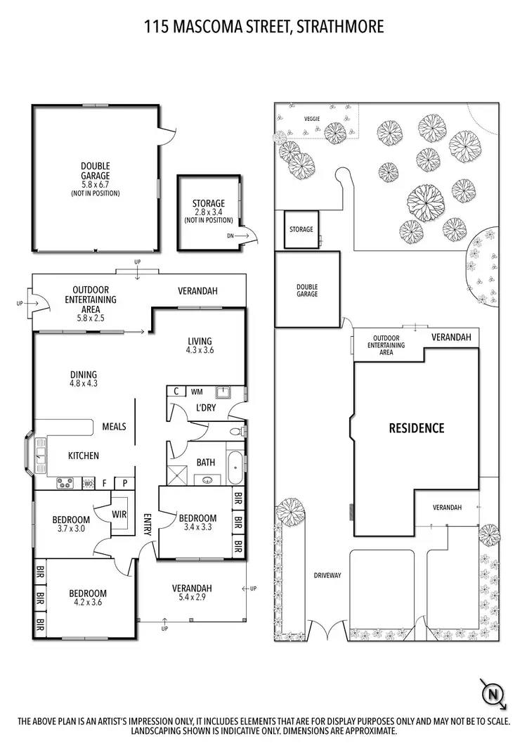 Floorplan of Homely house listing, 115 Mascoma Street, Strathmore VIC 3041