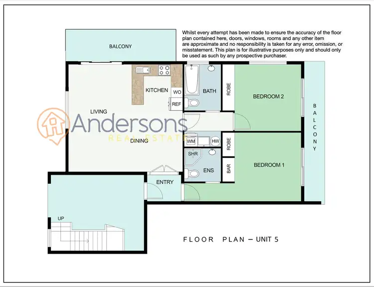 Floorplan of Homely apartment listing, 5/58-62 Holland St, Wongaling Beach QLD 4852