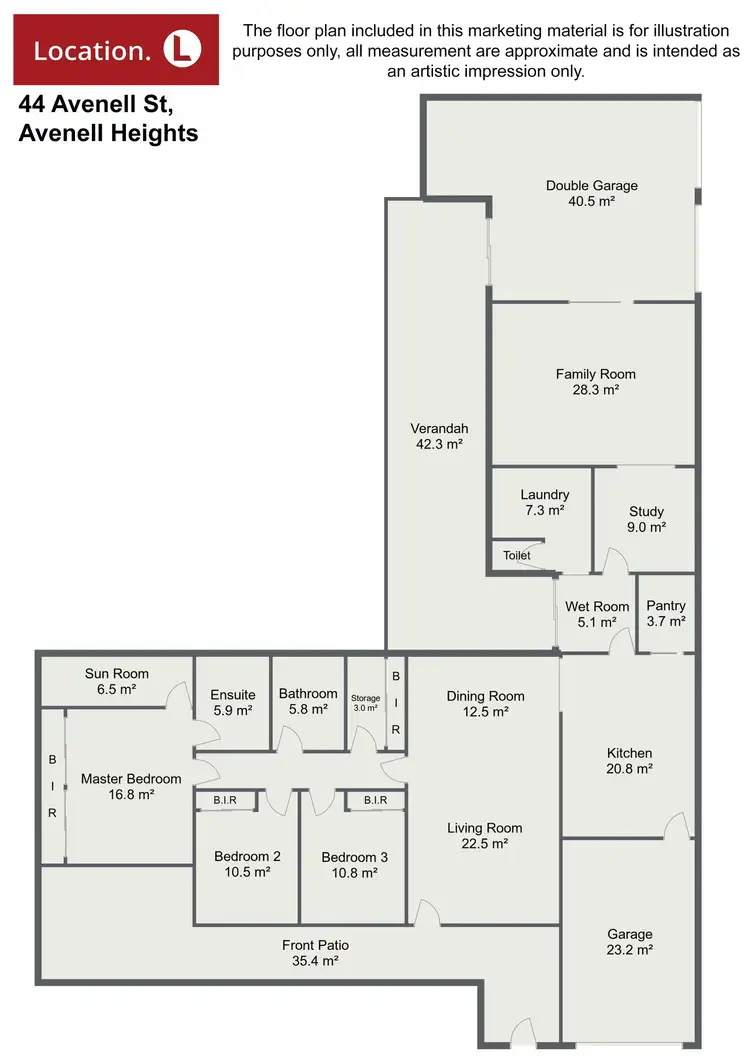 Floorplan of Homely house listing, 44 Avenell Street, Avenell Heights QLD 4670