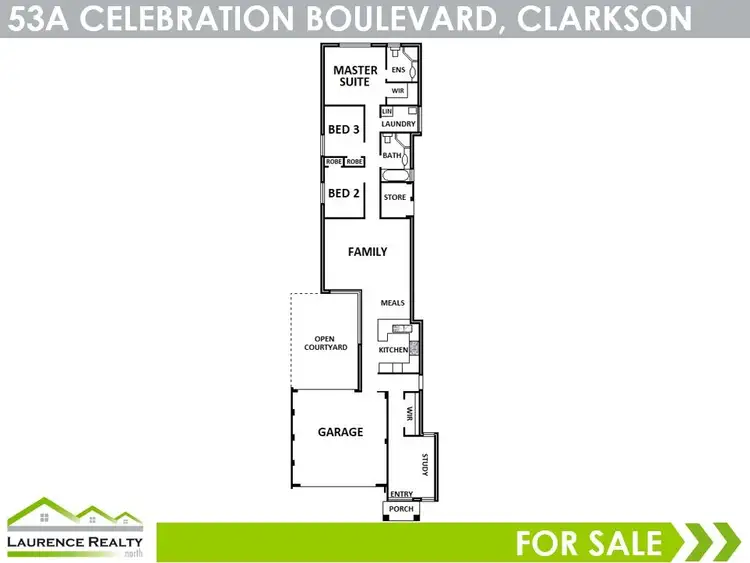 Floorplan of Homely house listing, 53A Celebration Boulevard, Clarkson WA 6030
