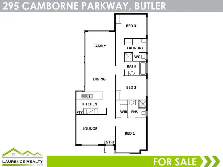 Floorplan of Homely house listing, 295 Camborne Parkway, Butler WA 6036