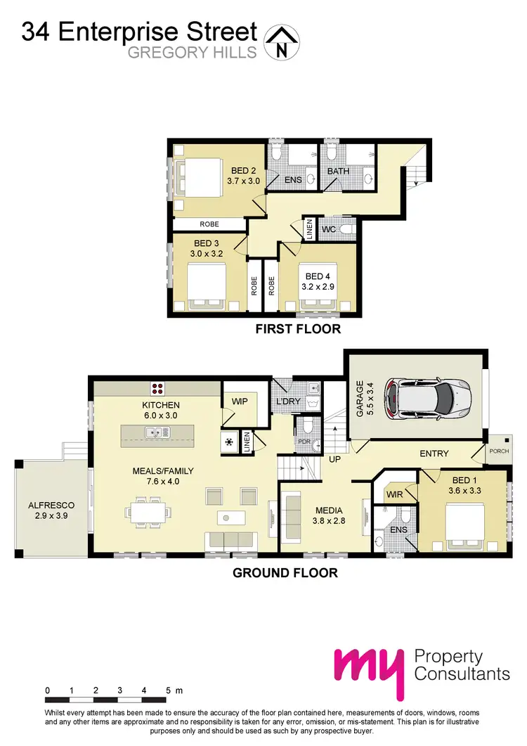 Floorplan of Homely house listing, 34 Enterprise Street, Gregory Hills NSW 2557