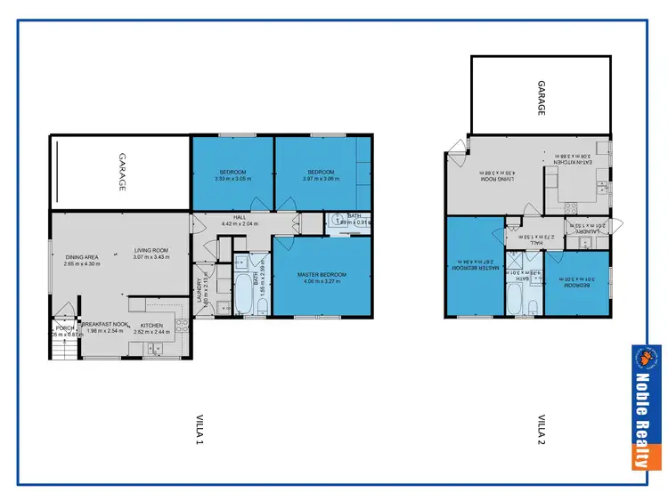 Floorplan of Homely villa listing, 1 & 2/6 Fairway Crescent, Forster NSW 2428