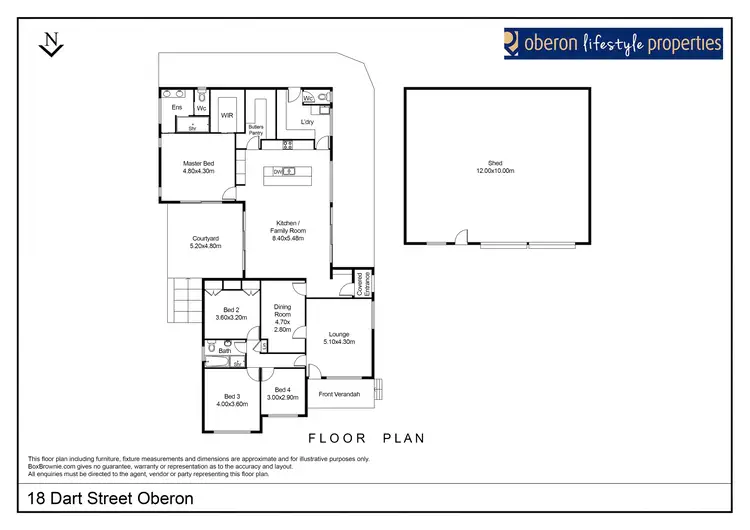Floorplan of Homely house listing, 18 Dart Street, Oberon NSW 2787