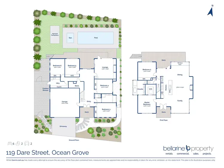 Floorplan of Homely house listing, 119 Dare Street, Ocean Grove VIC 3226