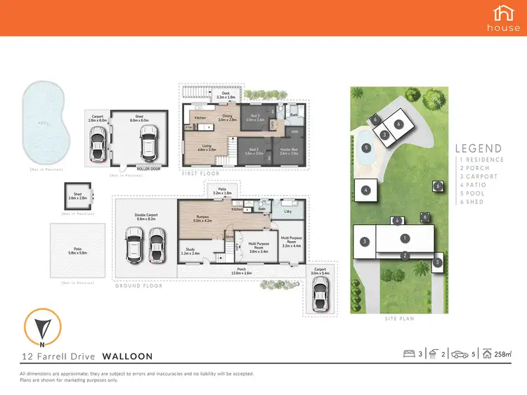 Floorplan of Homely house listing, 12 Farrell Drive, Walloon QLD 4306