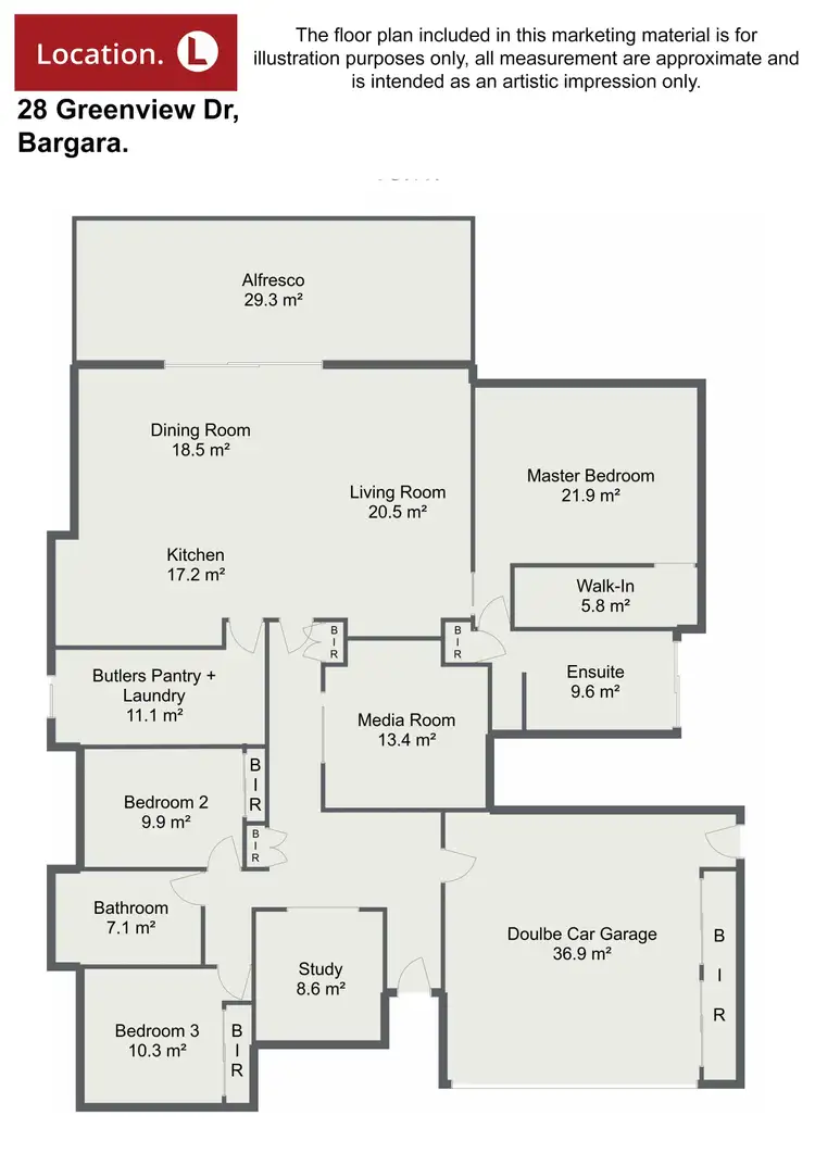 Floorplan of Homely house listing, 28 Greenview Drive, Bargara QLD 4670