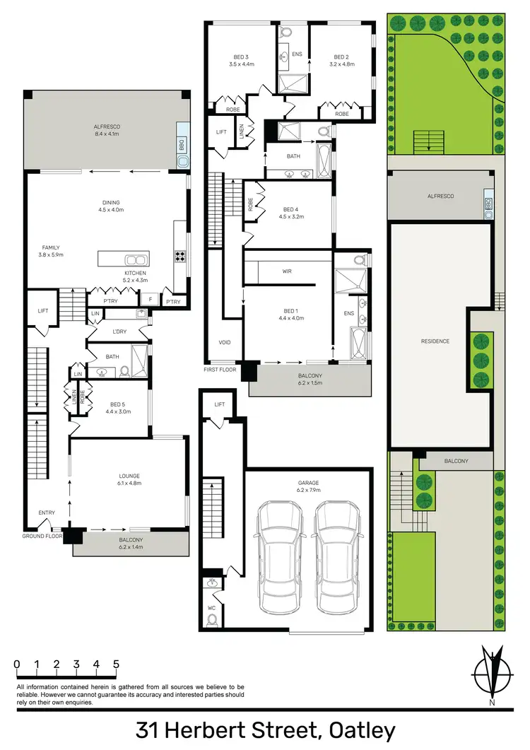 Floorplan of Homely semi-detached listing, 31 Herbert Street, Oatley NSW 2223