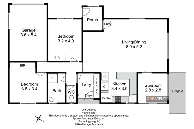 Floorplan of Homely unit listing, 1/6 John Street, Smithton TAS 7330