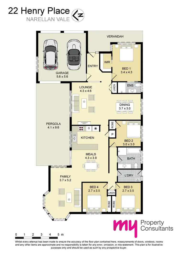 Floorplan of Homely house listing, 22 Henry Place, Narellan Vale NSW 2567