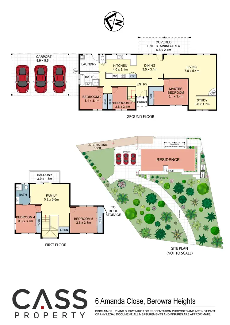 Floorplan of Homely house listing, 6 Amanda Close, Berowra Heights NSW 2082